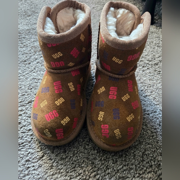 UGGJona Confetti Logo Suede Boot - Picture 2 of 8